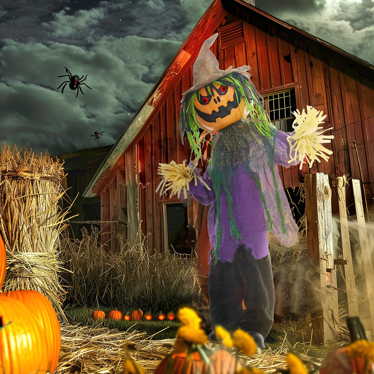 Pumpkin Halloween Animatronic Prop for Indoor & Outdoor Use