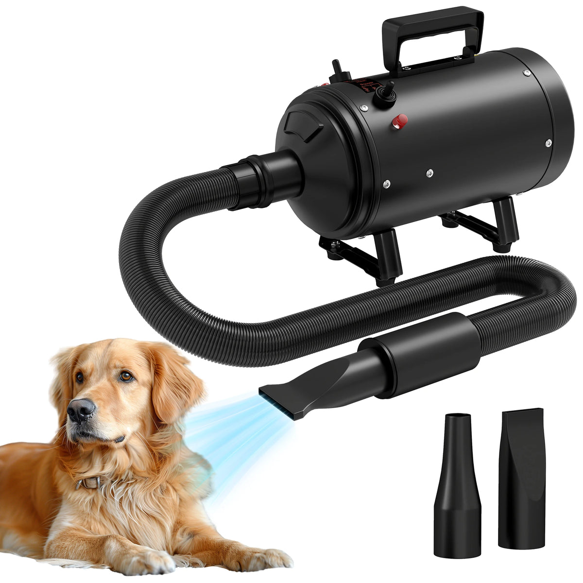 2200W Dog Hair Dryer with Adjustable Temperature & Velocity