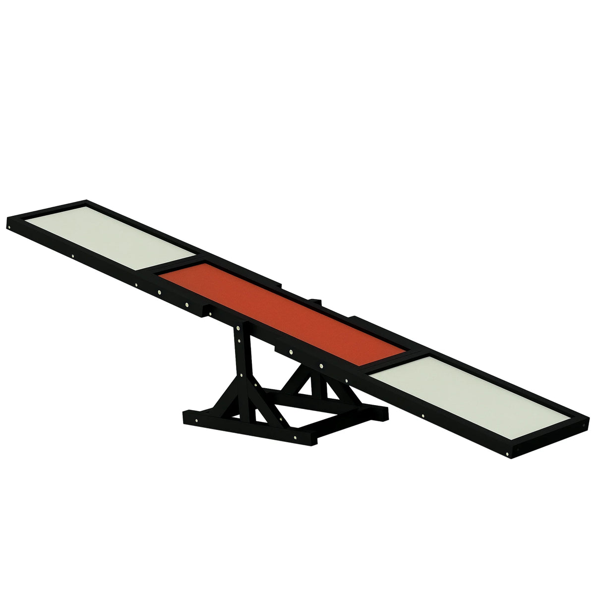 Wooden Pet Seesaw for Big Dogs with Anti-Slip Surface, Black