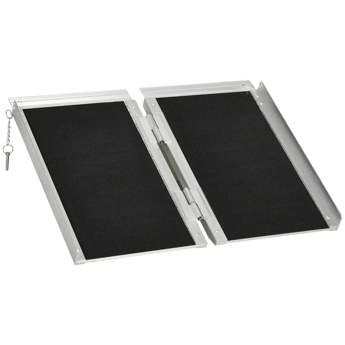 Folding Aluminium Wheelchair Ramp with Carry Handle, 61cm