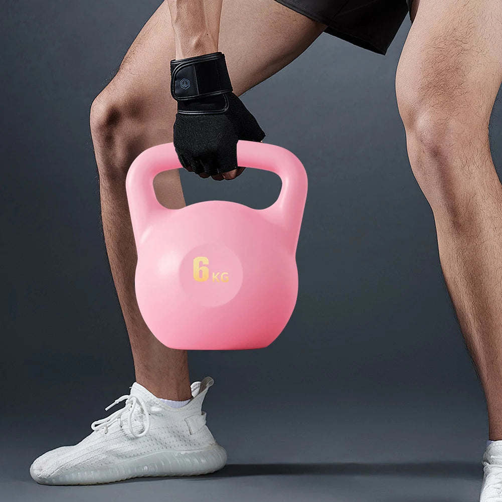 Water Filled Kettlebell 5-10kg Soft Shock Proof PE with Anti Slip Grip Adjustable Weight Home Gym