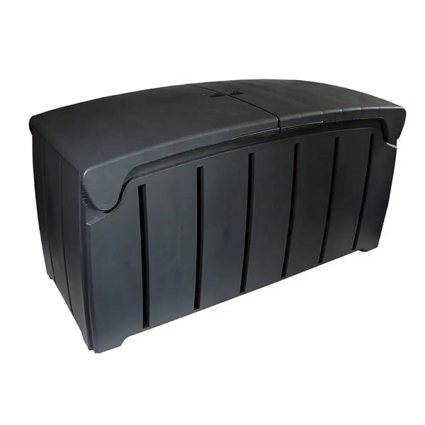 322L Extra Large Weatherproof Outdoor Garden Storage Box with Butterfly Lid and Padlock Loop