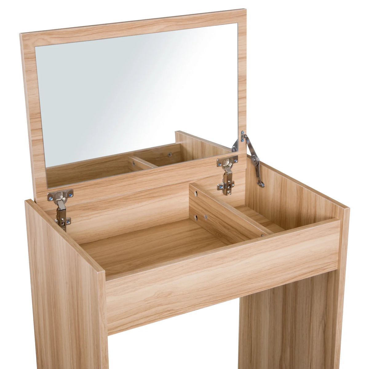 Dressing Table Set with Flip-Up Mirror and Padded Stool