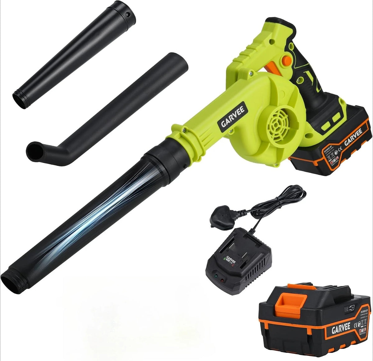 20V Brushless Cordless Leaf Blower with 4.0Ah Battery and Fast Charger
