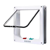 Puppy Kitten Cat Flap Door 4 Way Lock Weatherproof Transparent S-XL Sizes for Cats Small Dogs