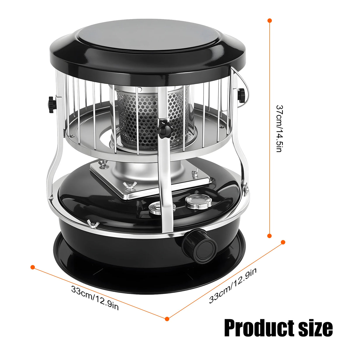 Portable Paraffin Heater and Stove, 9,000 BTU with 4.5L Tank