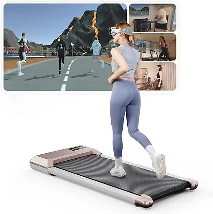 Under Desk Treadmill 35.5x15.5 Inch Run Area 1-6KM/H Remote Control LCD Display Bluetooth for Home