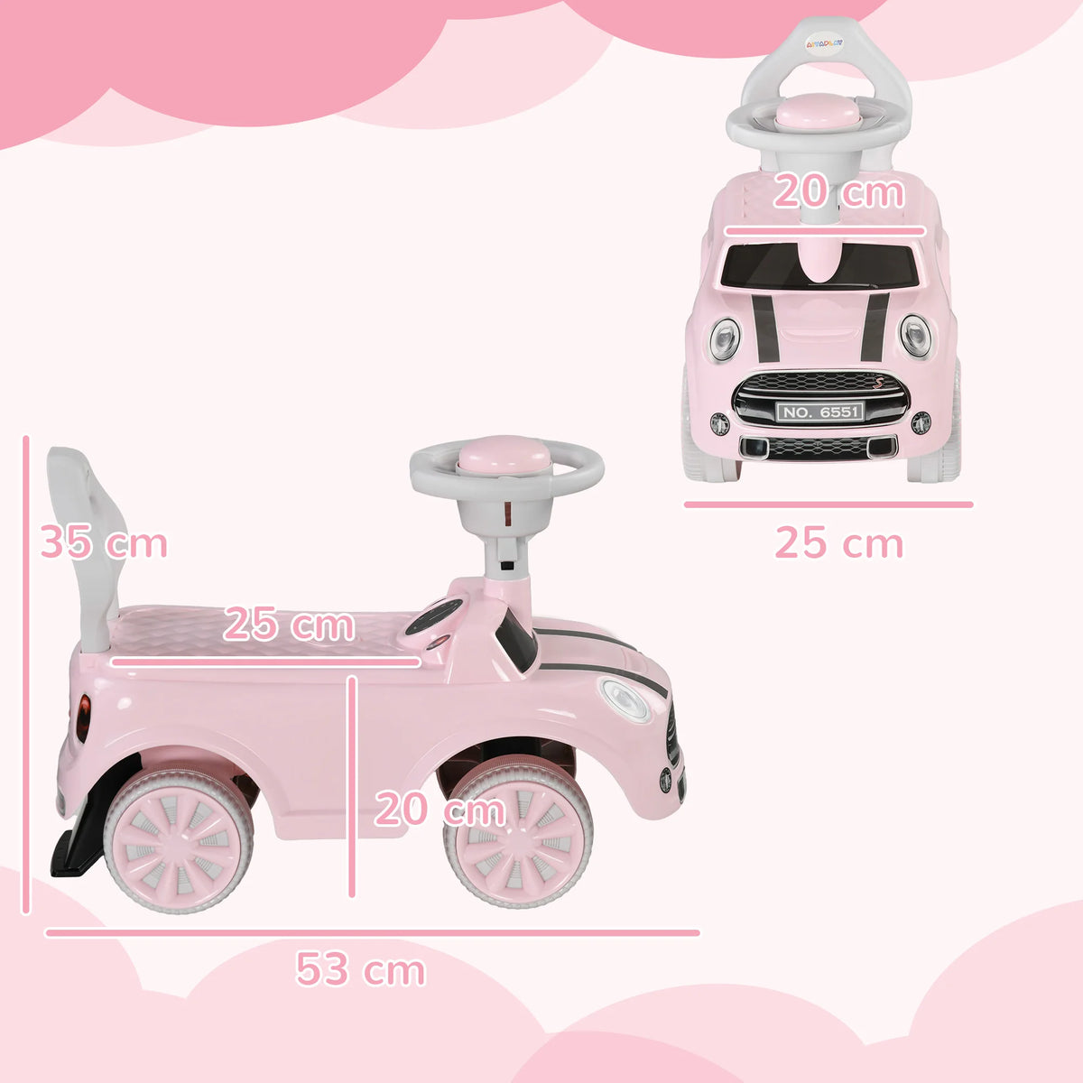 Ride On Car, Foot To Floor Sliding Car with Air Horn