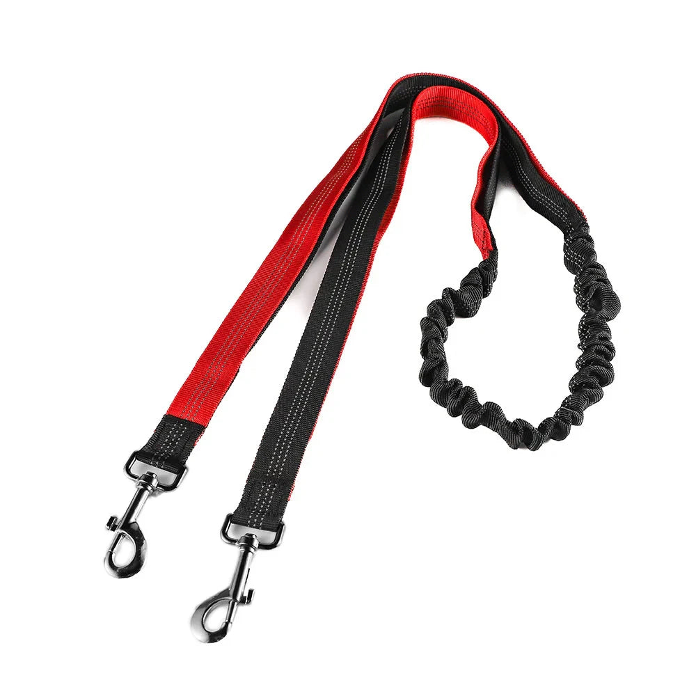 Hands Free Dog Lead with Elastic Shock Absorber for Walking and Running, Adjustable Safety Leash