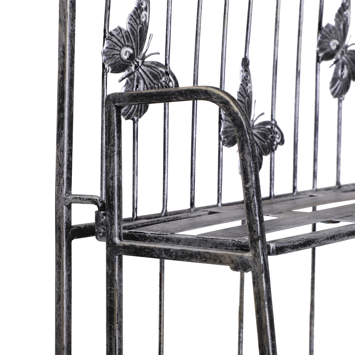 3-Tier Garden Plant Stand Metal Flower Display Rack for Potted Plants Balcony