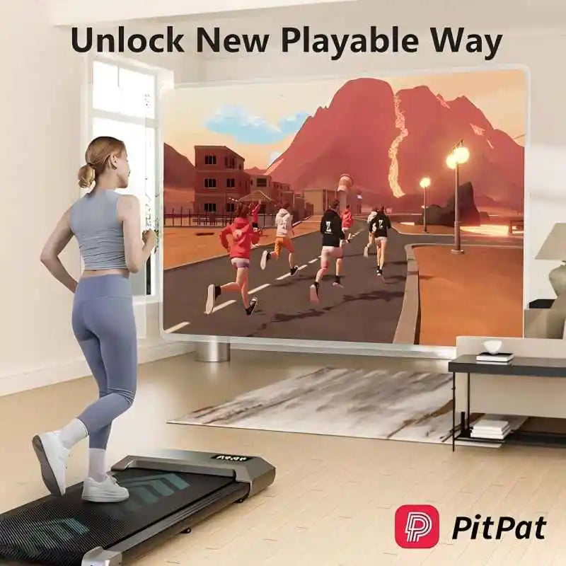Under Desk Treadmill 35.5x15.5 Inch Run Area 1-6KM/H Remote Control LCD Display Bluetooth for Home