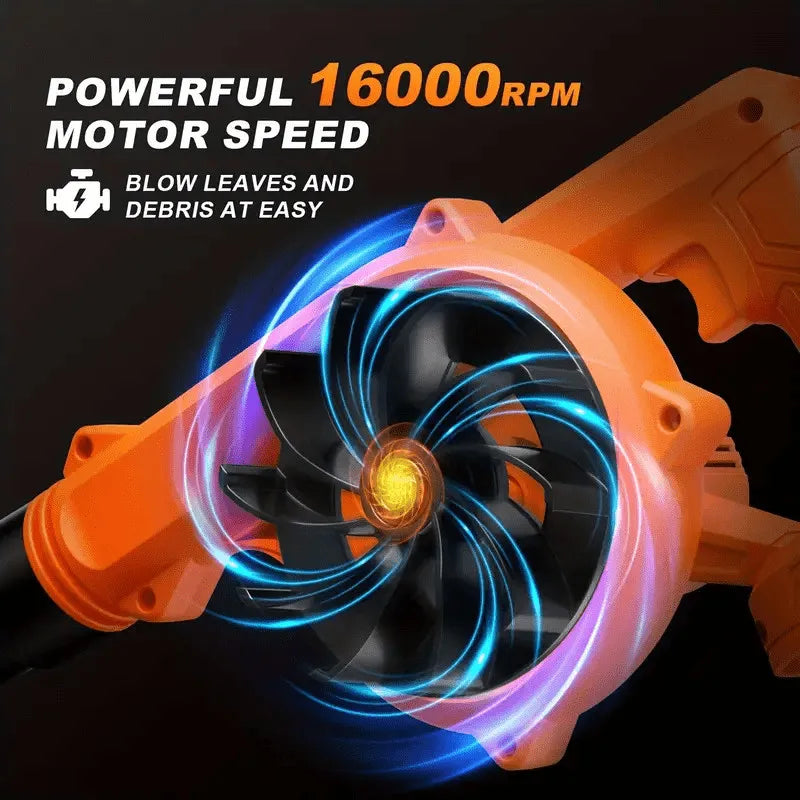 2-in-1 Cordless Leaf Blower and Vacuum, 21V with 120mph Air Speed