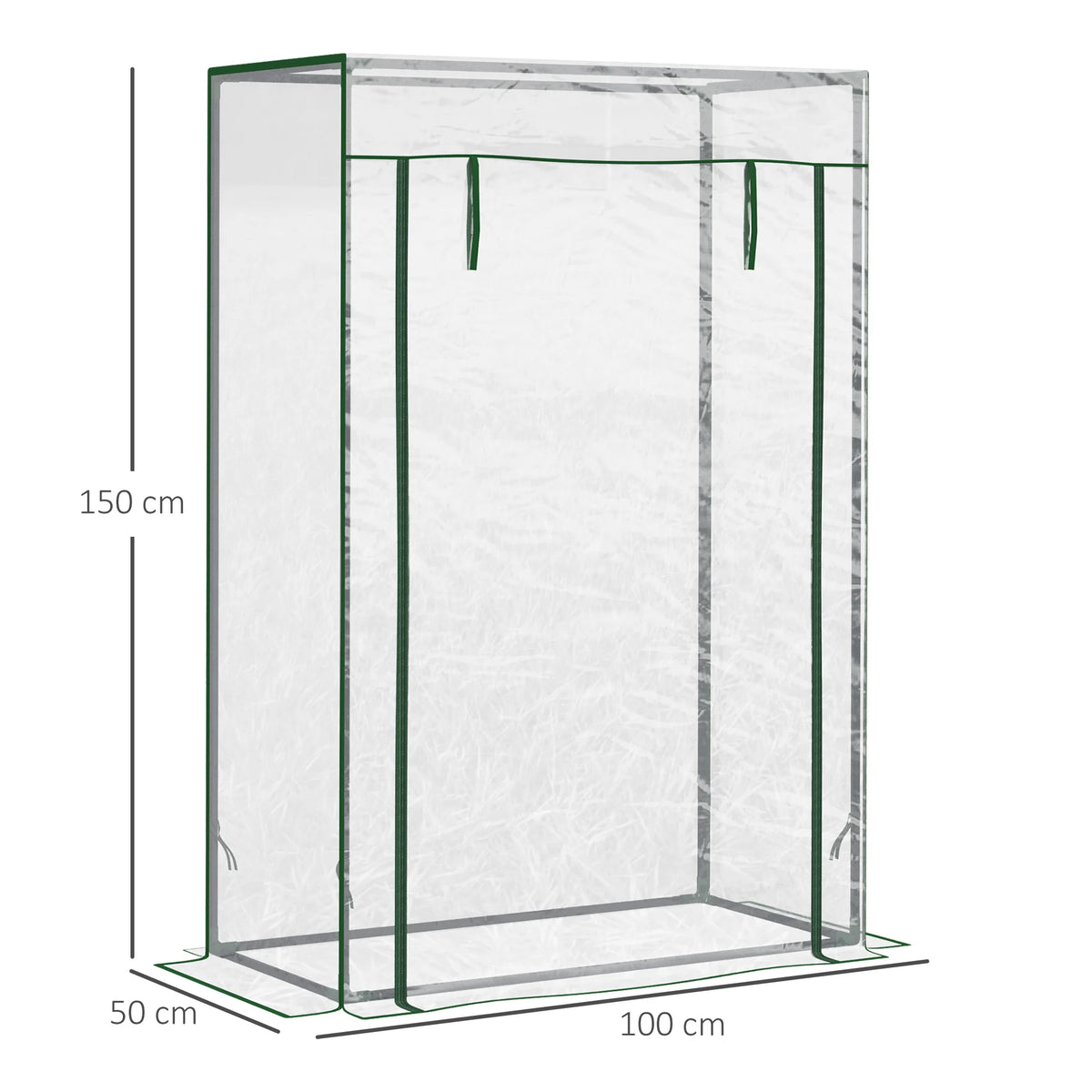 Tomato Greenhouse with Roll-Up Door, Mini Greenhouse with PVC Cover, Outdoor Grow House