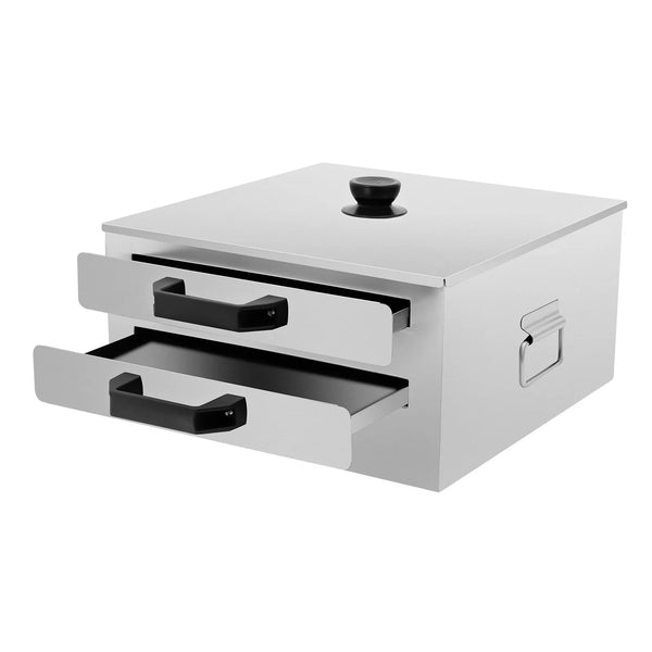 Stainless Steel Double Layer Food Steamer with Tray, Rice Noodle Roll Cooker