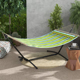 Adjustable Hammock Stand with Wheels and Carry Bag Heavy Duty Powder Coated Metal Frame for Indoor and Outdoor Use