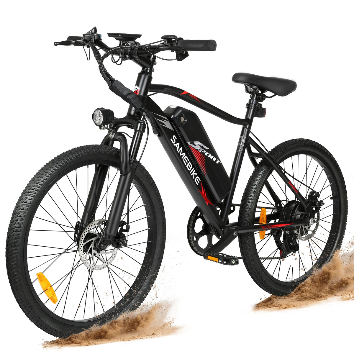 EBE2 24 Inch Electric Mountain Bike with Torque Sensor, 36V 13Ah Removable Battery and Shimano 7-Speed