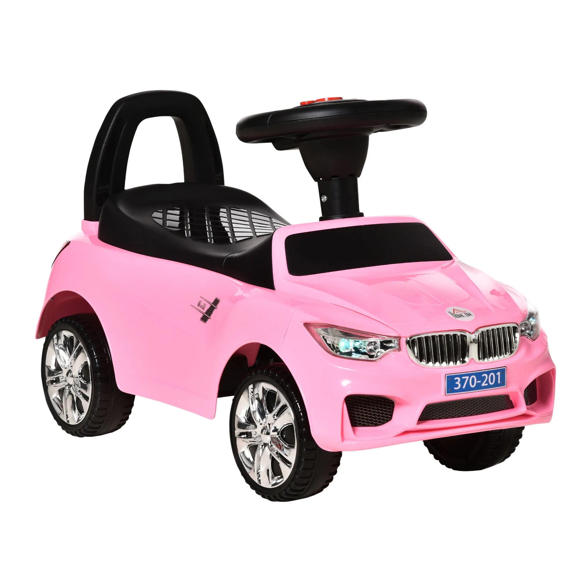 Kids Ride On Car Foot to Floor Toddler Slider Walker with Four Wheels 63.5x28x36cm
