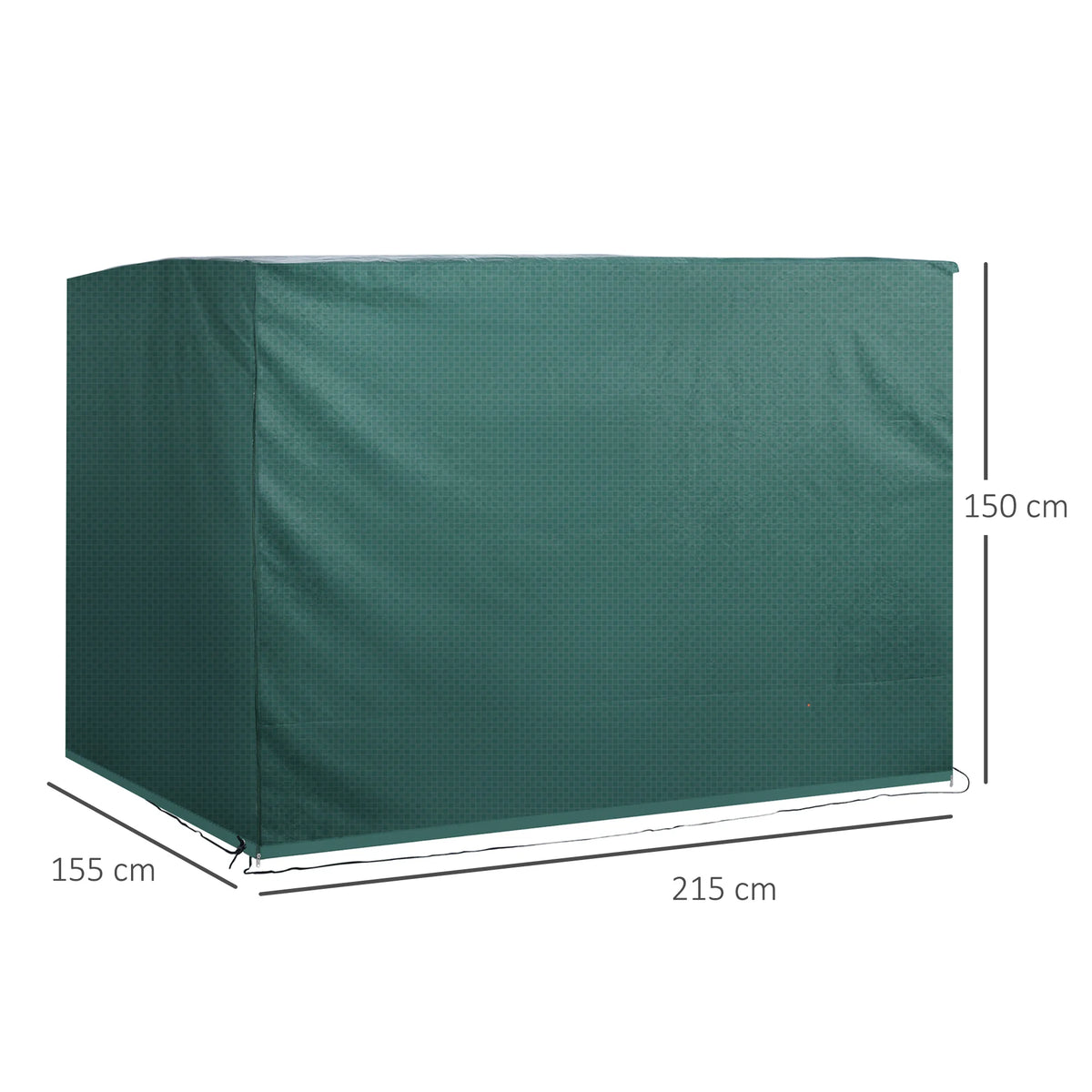 3 Seater Swing Chair Cover 215 x 155 x 150cm, Heavy Duty PE Garden Cover