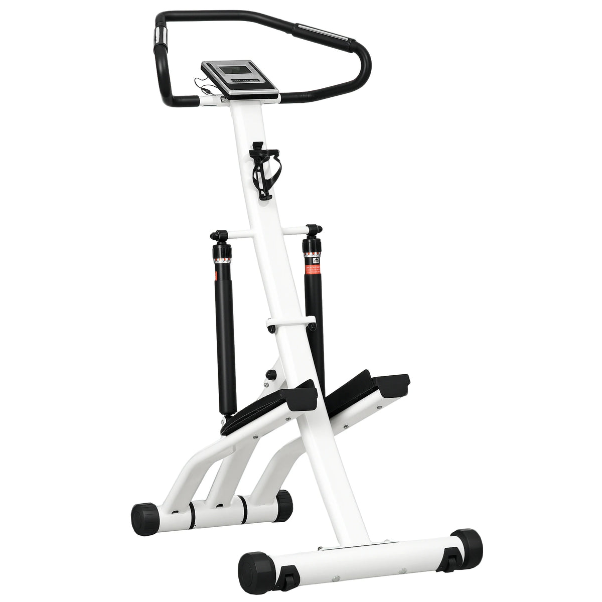 Stepper Machine for Home, Foldable Stair Stepper with 12-Level Hydraulic Resistance, LCD Monitor