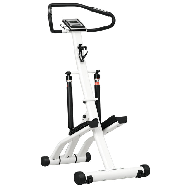 Stepper Machine for Home, Foldable Stair Stepper with 12-Level Hydraulic Resistance, LCD Monitor