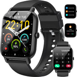 Ultra Thin Smartwatch with Bluetooth Calling, 1.85" Display, 110+ Sports Modes, IP68 Waterproof Fitness Tracker