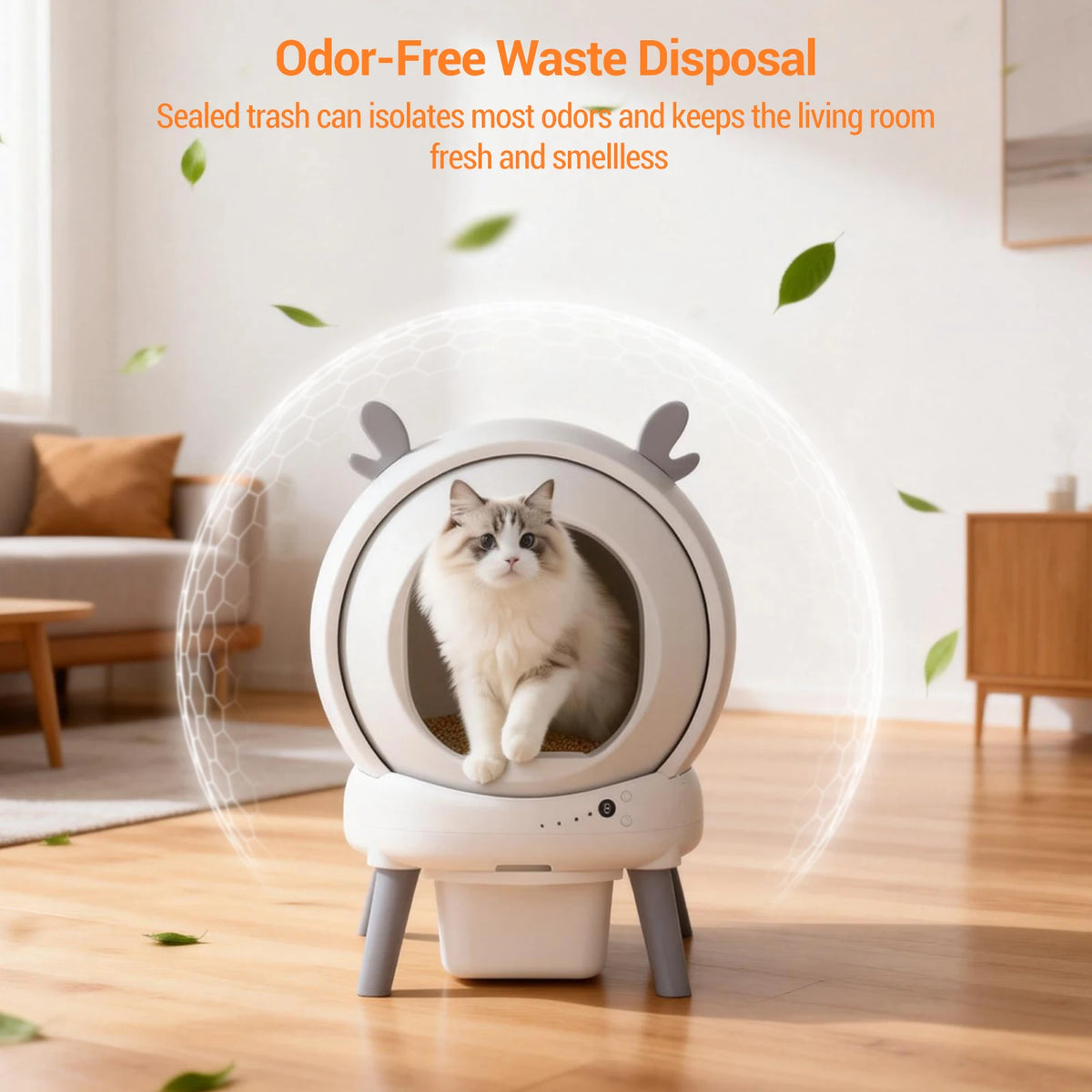 XXL Self Cleaning Cat Litter Box, 60L Automatic Tray with App Control