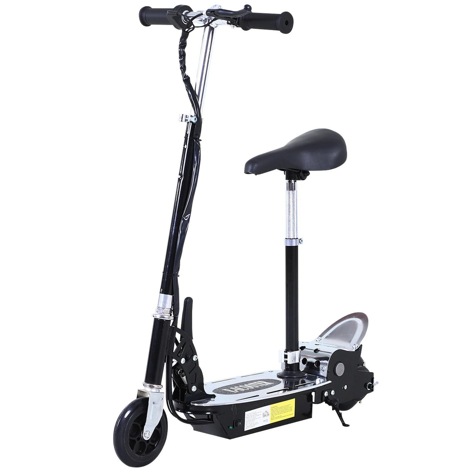 Foldable Electric Scooter with Seat Adjustable Kids Powered Ride On Scooter