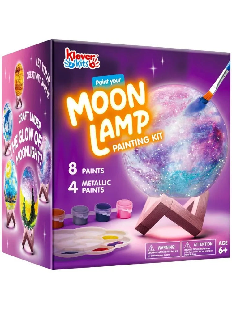 DIY Moon Lamp Paint Kit – 3D Glow-in-the-Dark Galaxy Craft Set for Kids