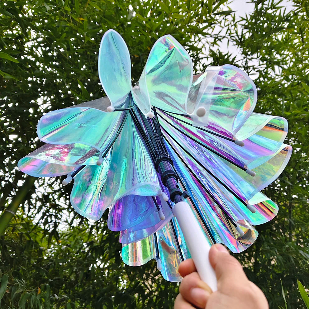 Holographic Straight Umbrella, Iridescent Sun and Rain Umbrella