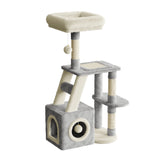 Dogat 107cm Multi-Level Cat Tree Tower Scratching Post Playhouse Activity Centre for Cats
