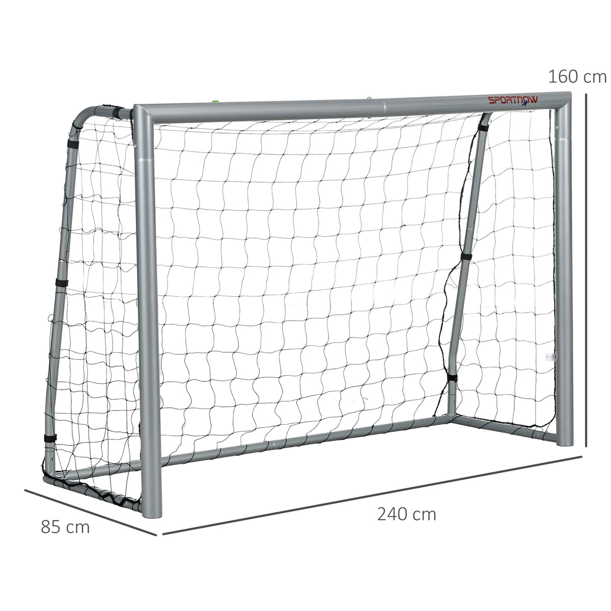 8ft x 5ft Football Goal with Steel Frame and Ground Stakes