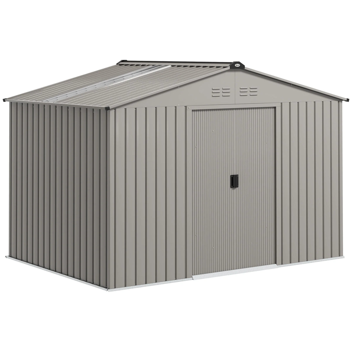 Wooden Tool Storage Cabinet with Double Doors, Natural