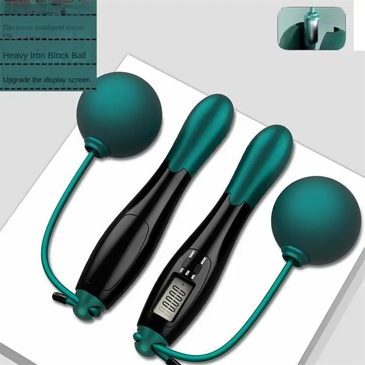 Smart Cordless Jump Rope | LCD Counter, Calorie Tracker & Speed Skipping for Gym & Home
