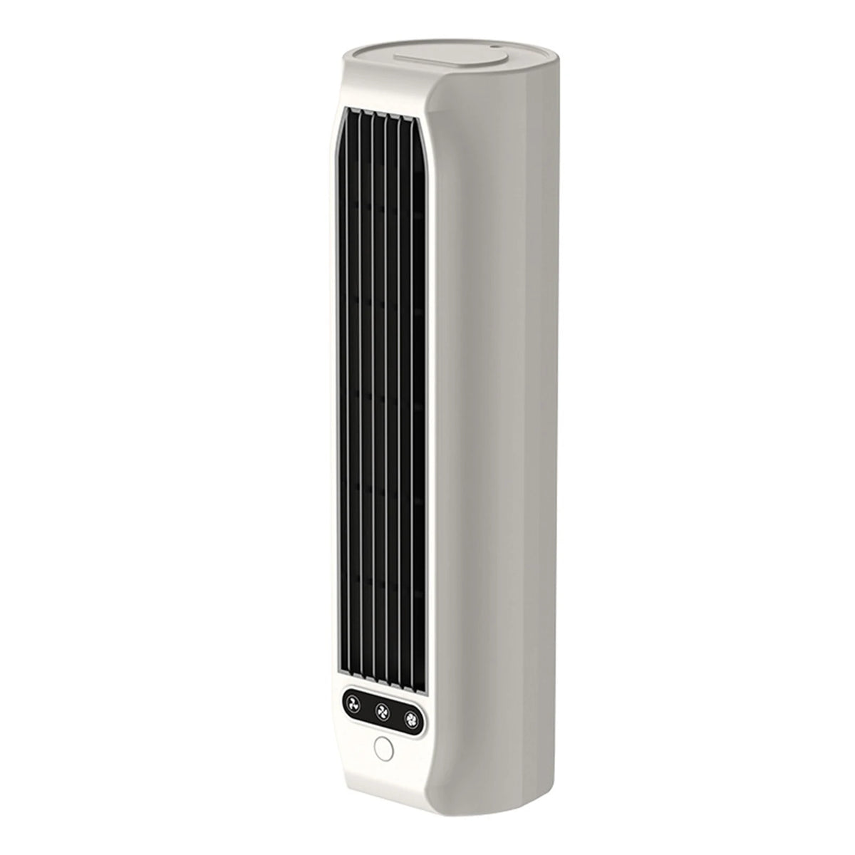 USB Rechargeable Bladeless Air Cooler Wall Mount or Desktop 3 Speeds LED Touch Screen 3000mAh for Bedroom Office