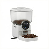 6.5L Automatic Cat Feeder with Camera WiFi App Control Rechargeable Battery Stainless Steel Bowl