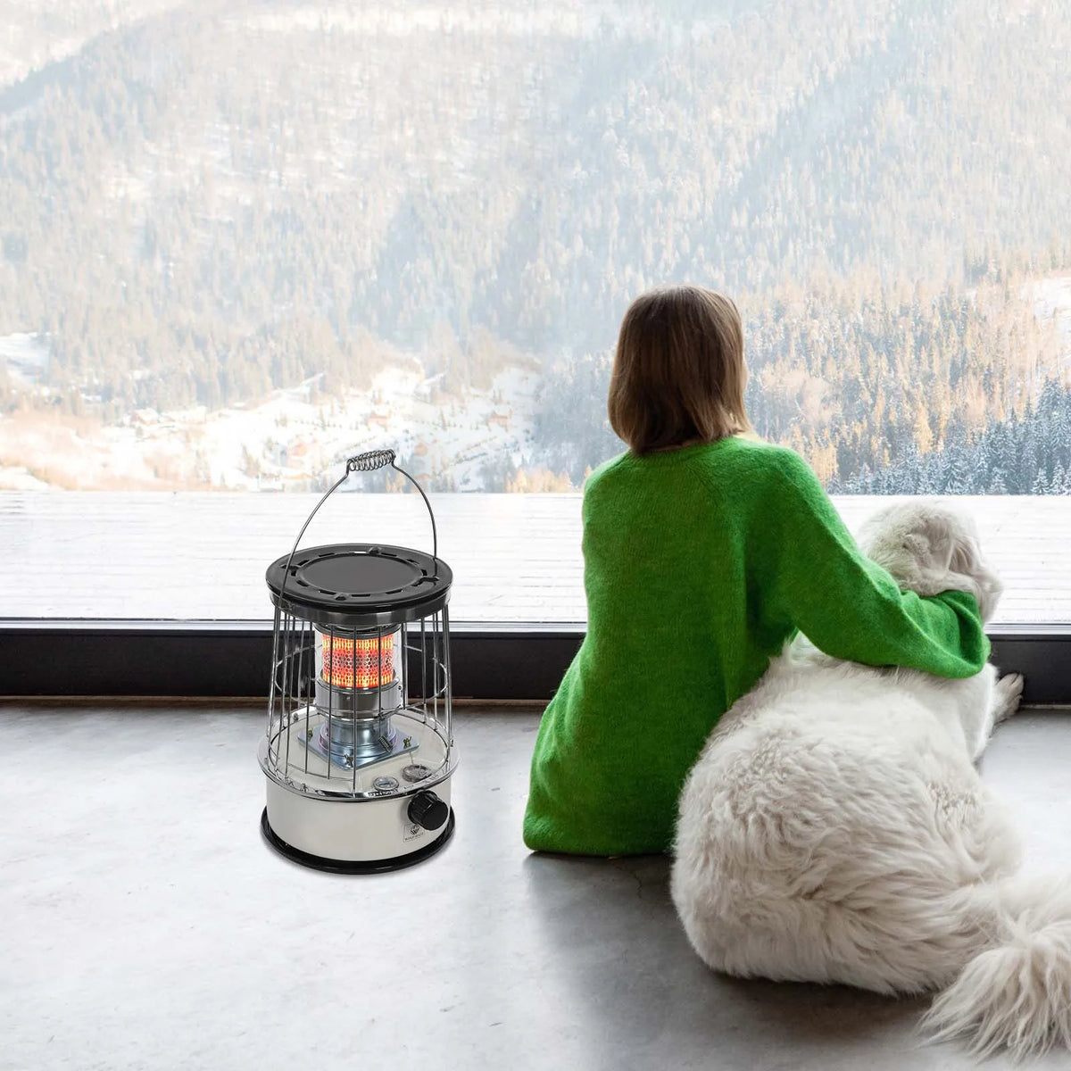 Portable Paraffin Heater, 6L Tank, 18 Hours Running Time