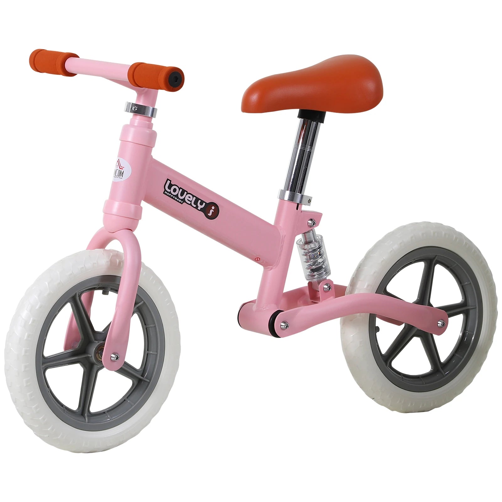 Kids Balance Bike with Stabilizers Adjustable Seat Training Bike for Toddlers
