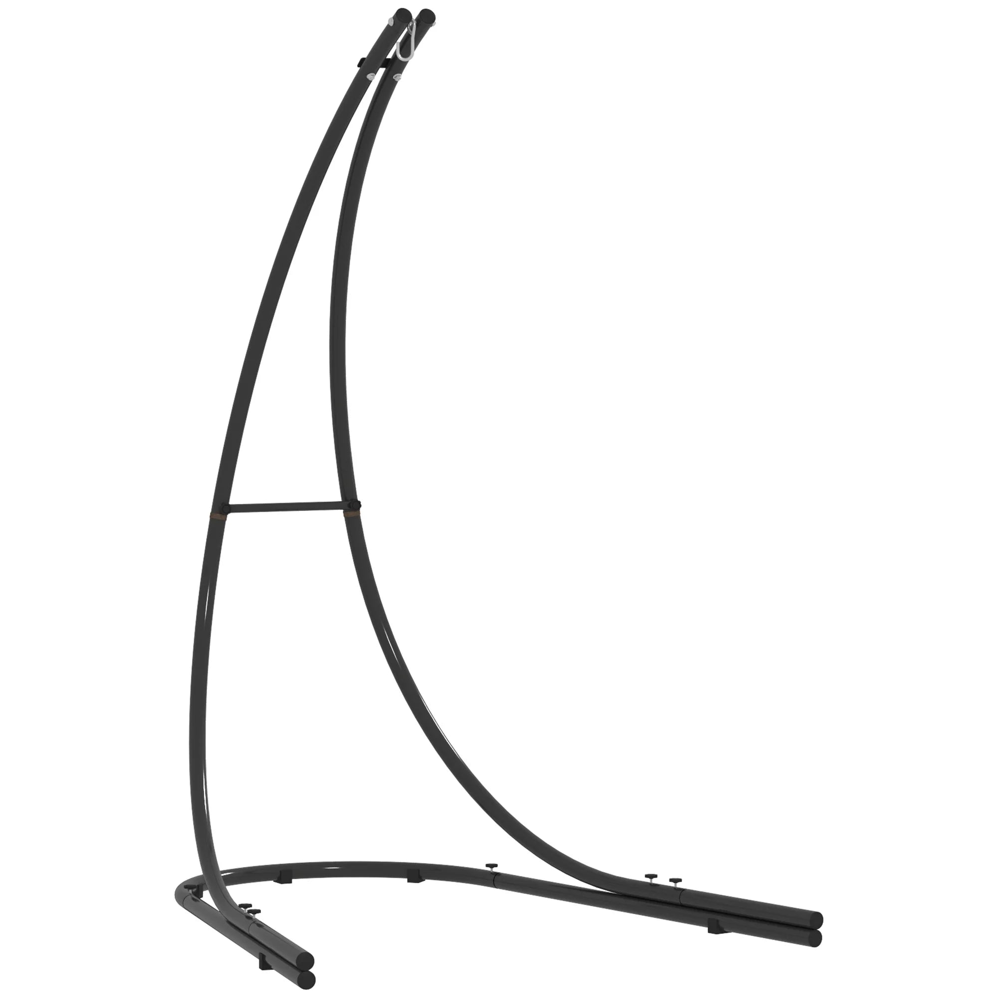 Heavy Duty Hammock Chair Stand with Extra Large Base, S-Hook and Non-Slip Foot Pads