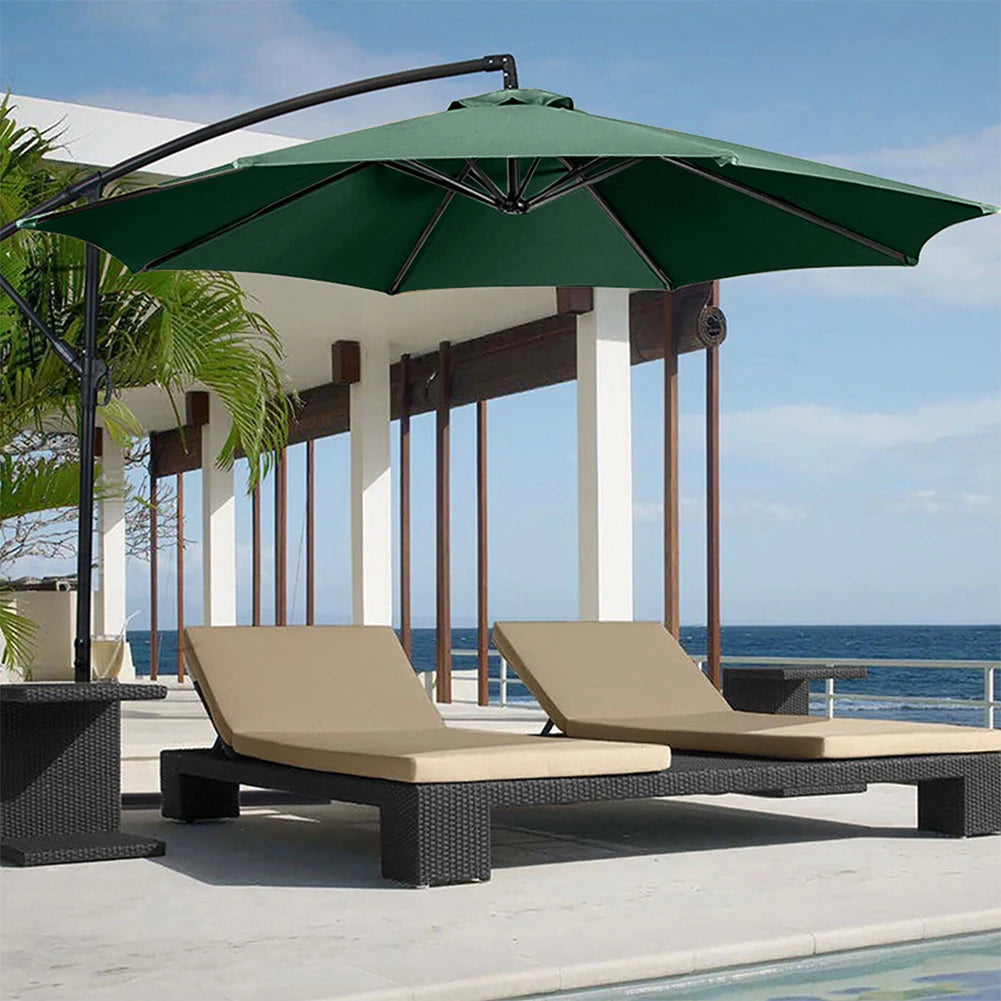 2m Patio Umbrella Replacement Canopy, Market & Table Umbrella Top Cover for 6-Rib Umbrellas, Canopy Only