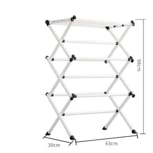 3-Tier Folding Clothes Airer, Portable Indoor Laundry Drying Rack