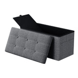 Folding Storage Ottoman Bench 76cm | 150kg Capacity Hidden Storage for Living Room Hallway Bedroom
