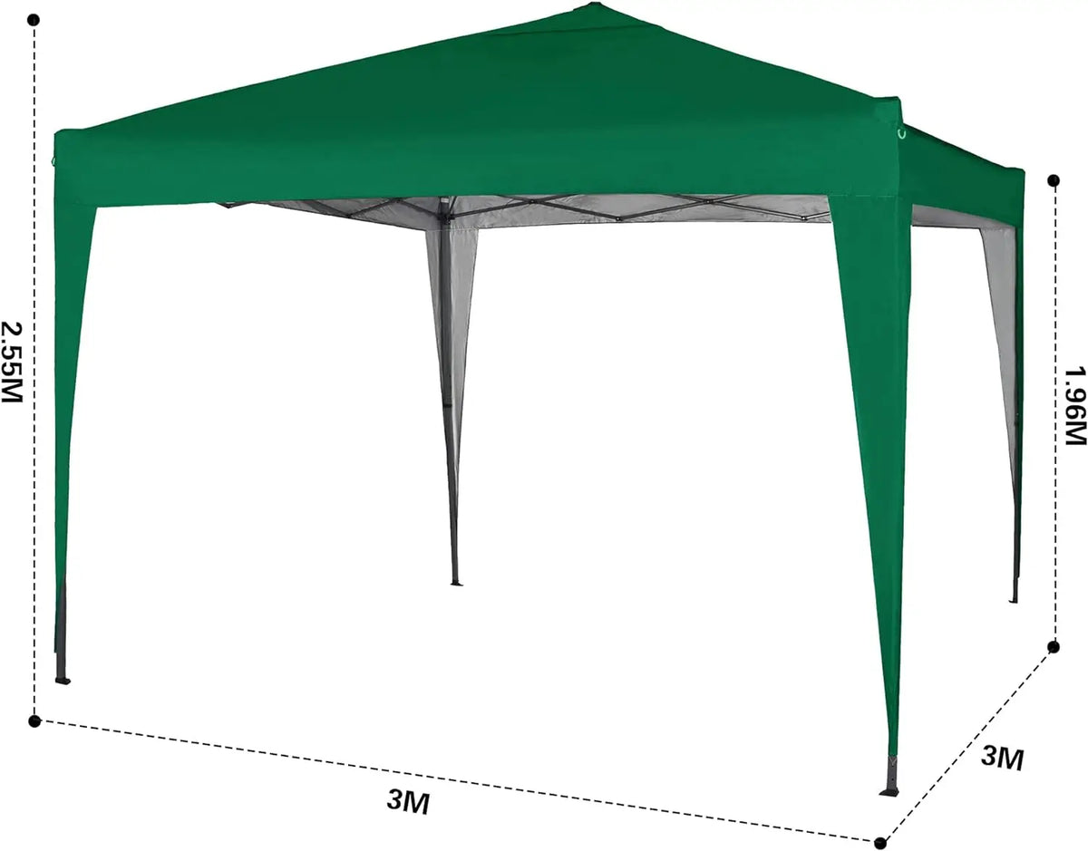 3x3M Pop Up Gazebo Waterproof Outdoor Garden Canopy Shelter