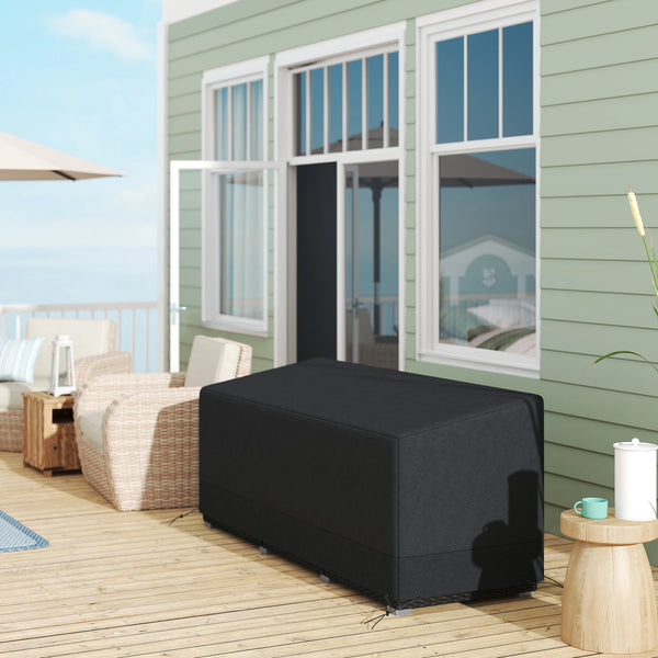 190x72cm Outdoor Garden Rattan Furniture Protective Cover for 3 Seater Sofa