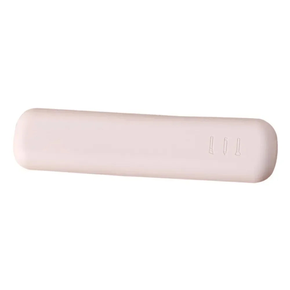 Travel Makeup Brush Organiser 20x5x3cm Waterproof Silicone Case Fits Full Size Brushes and Sponges