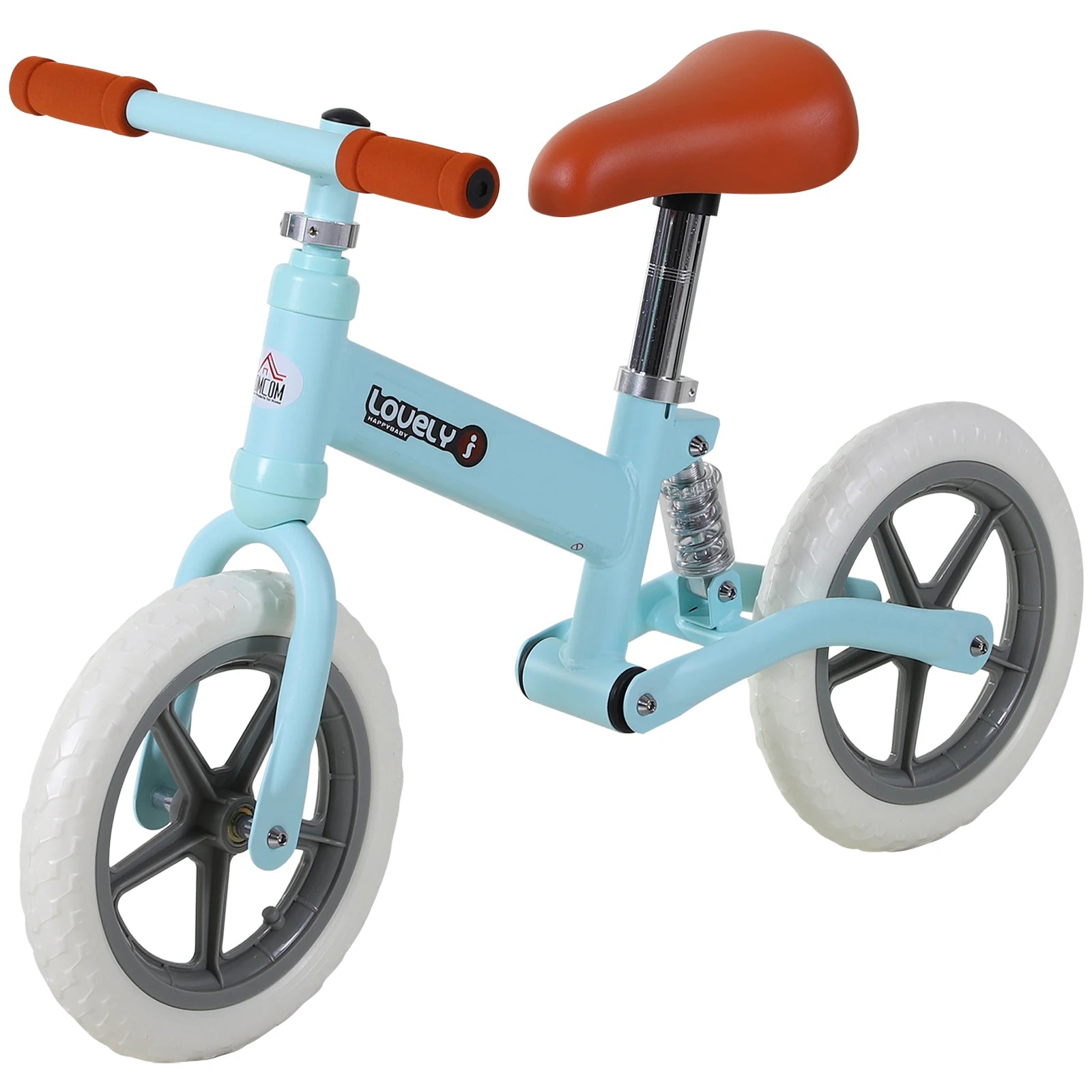 Kids Balance Bike with Stabilizers Adjustable Seat Training Bike for Toddlers