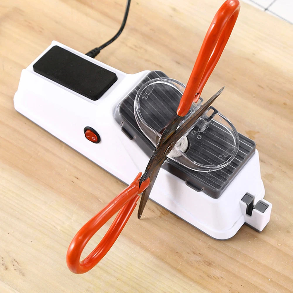USB Rechargeable Electric Knife Sharpener | Adjustable Automatic Fast Sharpening Tool for Kitchen Knives and Scissors