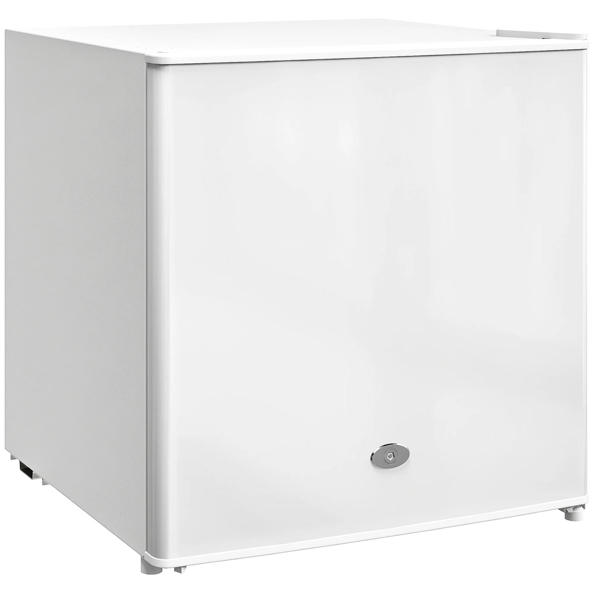 35L Mini Freezer with Lockable Door and Adjustable Temperature, White