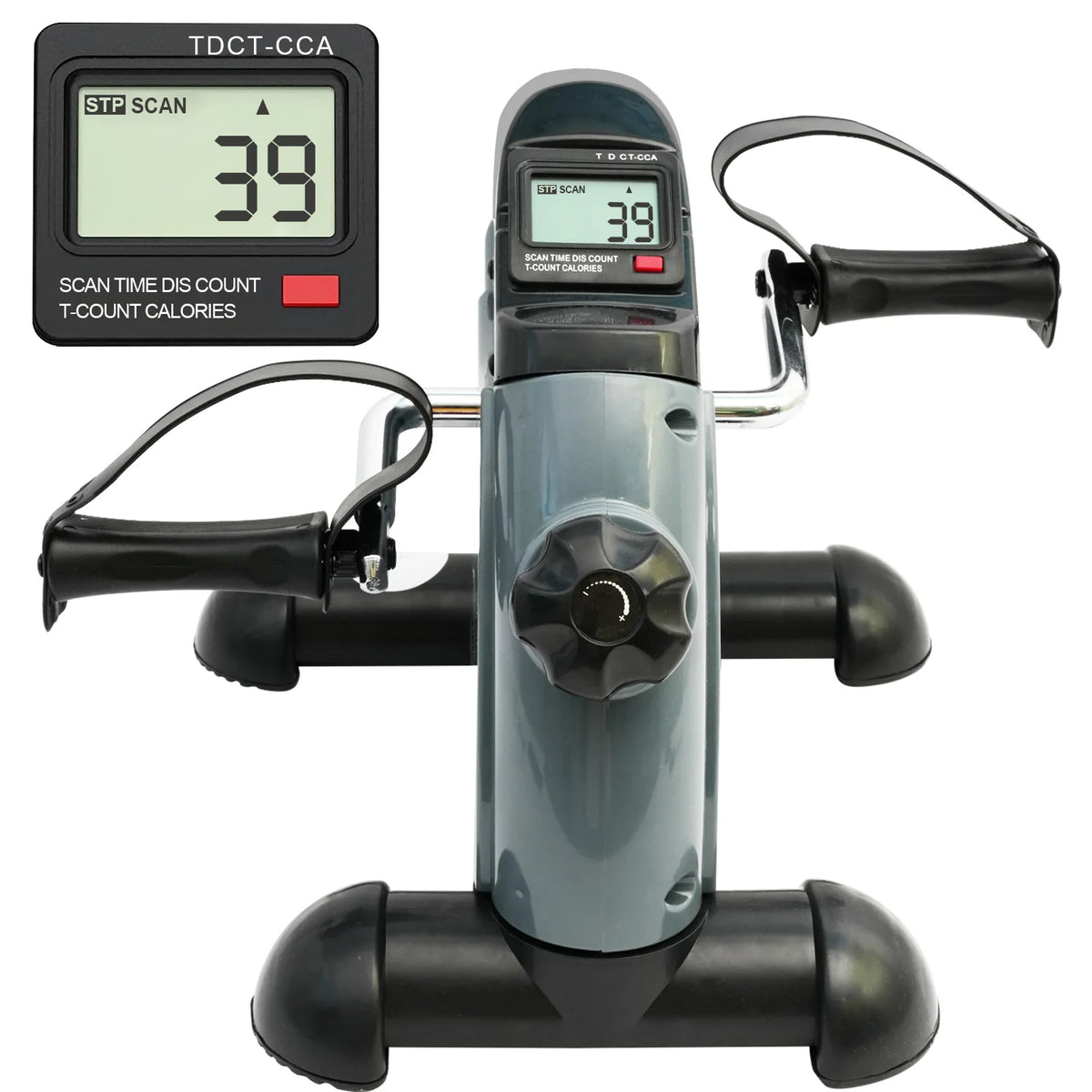 Mini Pedal Exercise Bike Under Desk Portable Cycle Trainer with LCD Display for Home Office
