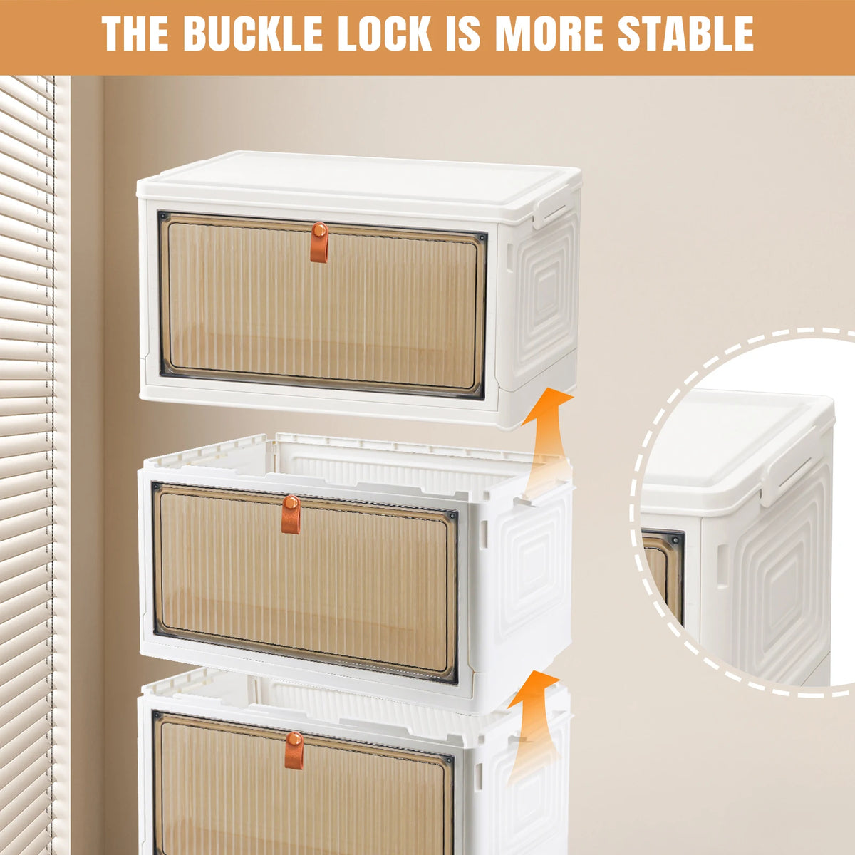Stackable Storage Boxes with Lids 3 4 or 5 Tier 21L per Box Magnetic Front Door 4 Wheels 2 Locking PP
