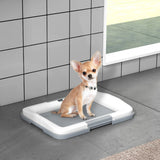 Dog Toilet Tray Litter Tray with Detachable Frame and Anti-Slip Mat for Indoor and Outdoor Dog Training